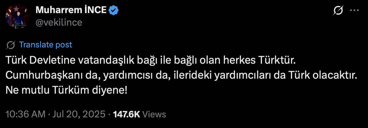 Devlet Bahçeli'nin Yardımcılar Hakkındaki İddialarına Muharrem İnce'den Sert Yanıt