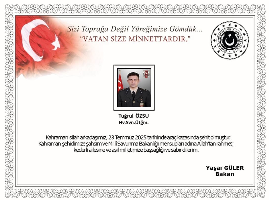 Hava Savunma Üsteğmen Tuğrul Özsu'nun Şehit Düşüşü