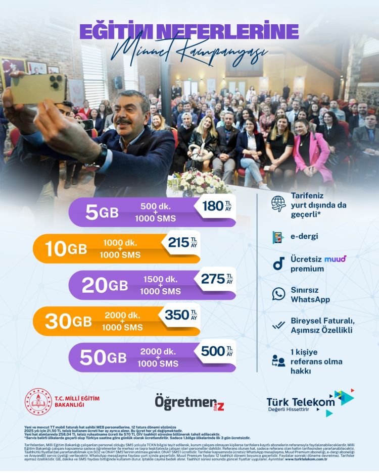 Türk Telekom'dan öğretmenlere özel iletişim avantajı