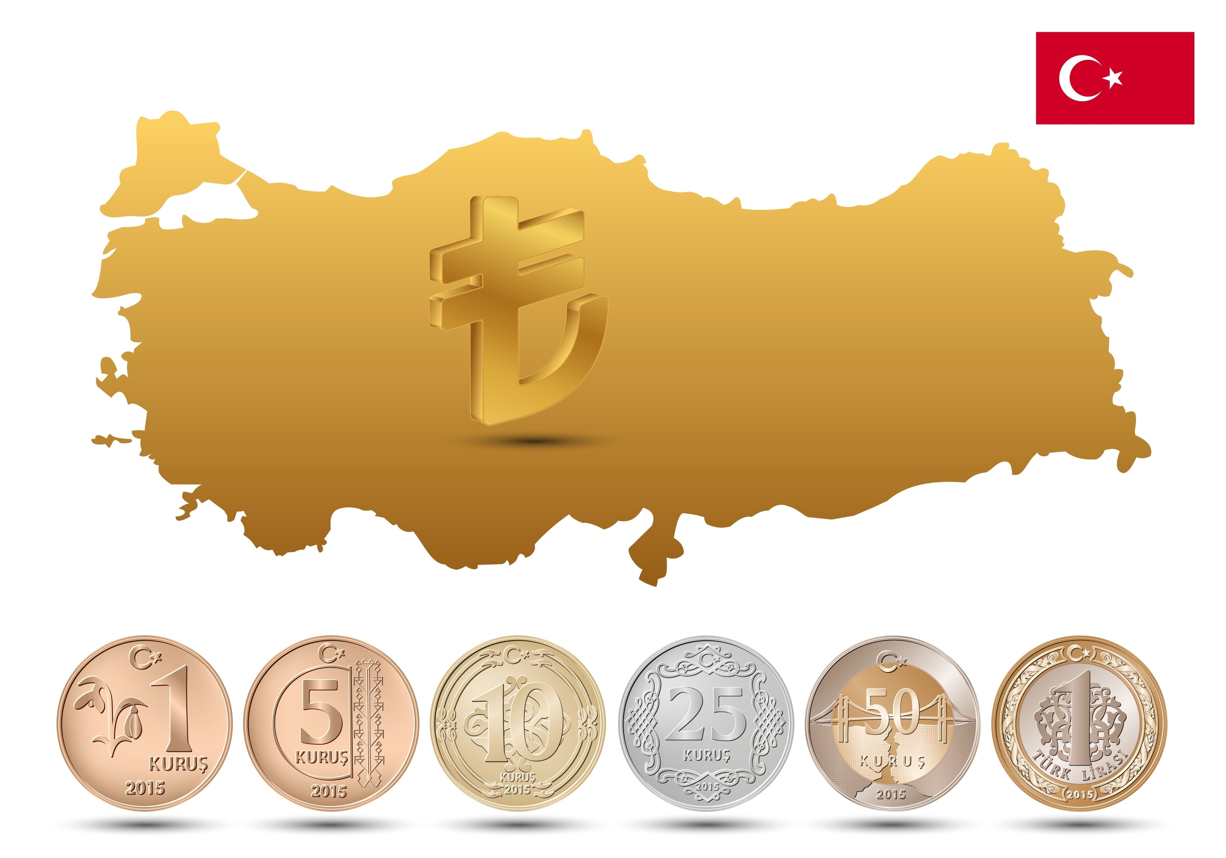 Turkish kurus coins resmi