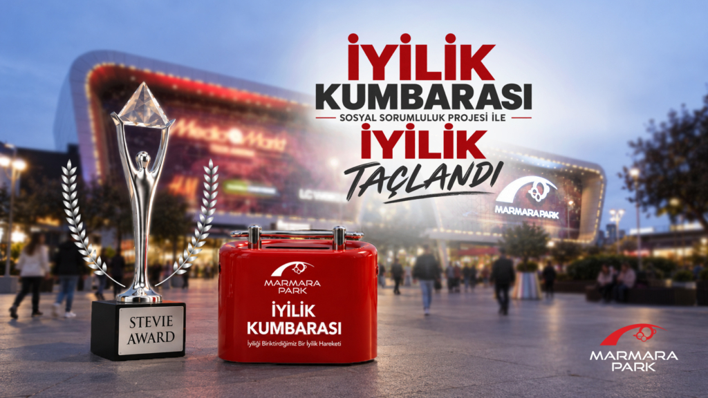 MarmaraPark AVM İyilik Kumbarası Projesiyle Uluslararası Stevie Ödülü Kazandı