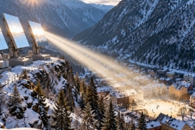 Norveç'te Güneş Görmeyen Rjukan Kasabası Dev Aynalarla Aydınlatılıyor